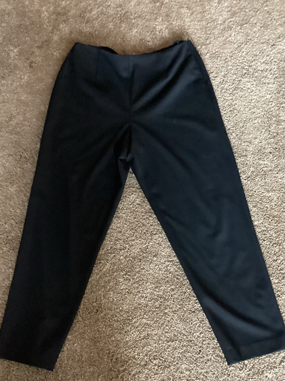 Talbots Black Straight-Leg Pull-On Pants